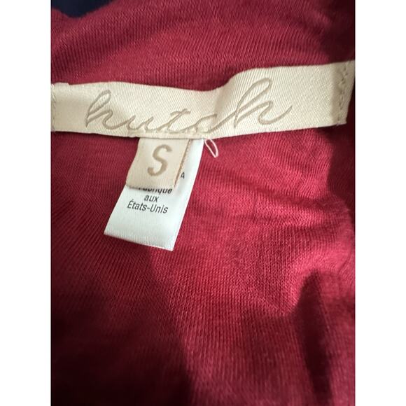 Hutch Red Bandage Bodycon Midi Dress Ruffle Hem Sleeveless Party Cocktail - Picture 3 of 7